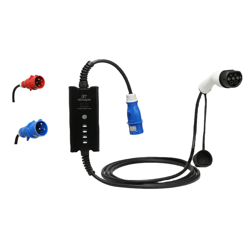 Home Use 16A 32A Adjustable El - Type 2 Portable Ev Charger 11Kw Cee ulasan dan harga